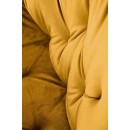 Стул HALMAR K519 горчичный/черный, поворотный